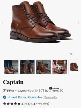 Thursday Boot Company Captain Brandy